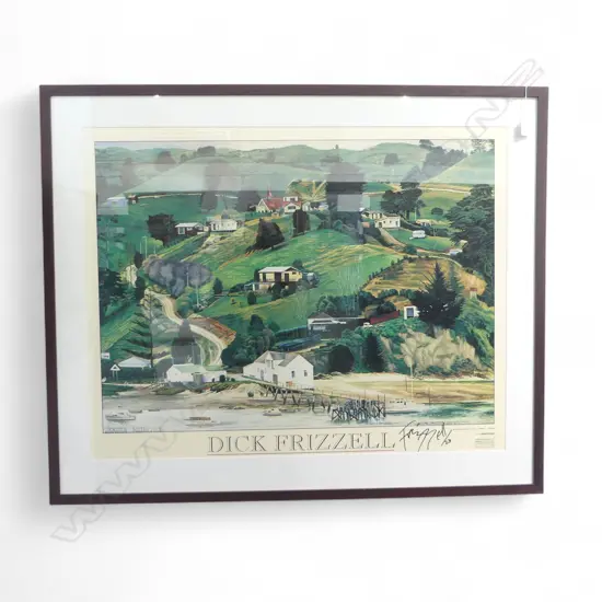 LG FRAMED DICK FRIZZELL x GOWLANGSFORD EXHIBITON POSTER 650x820mm signed & dated '23