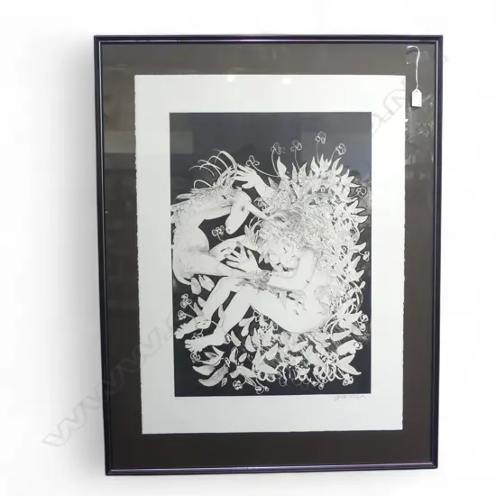 ARTHUR BOYD (1920-99) 'THE LADY AND THE UNICORN' ETCHING 73/82 765x565mm