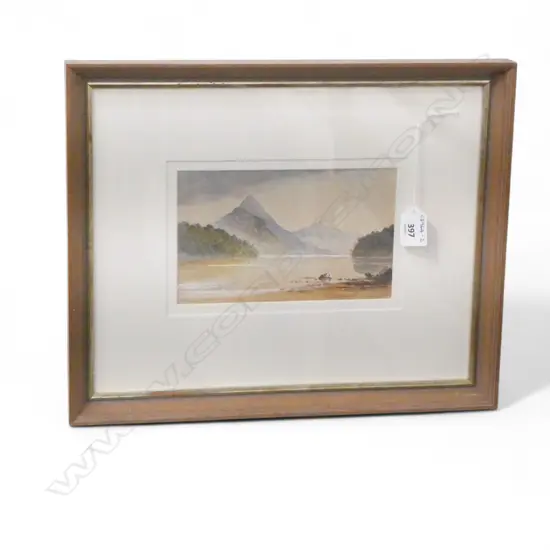 ATTR. HENRY WILLIAM KIRKWOOD SOUTH ISLAND LANDSCAPE W/C - 120 X 200MM