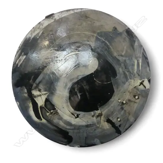 AMANDA WATSON 'BIOMORPHIC AUSTRAL PORTRAIT: NEBULAE' MIXED MEDIA ON MDF BOARD 455mm dia