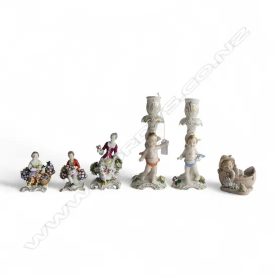 6 PCES CHINA INCLUDING GIUSEPPE ARMANI 'LITTLE FISHER BOY' H.200mm