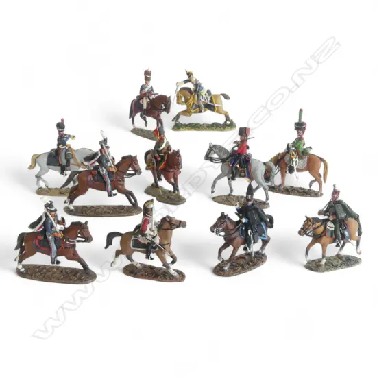 11 ASST. DEL PRADO COLLECTION METAL MOUNTED SOLDIERS OF MOSTLY EARLY 19thC NAPOLEONIC