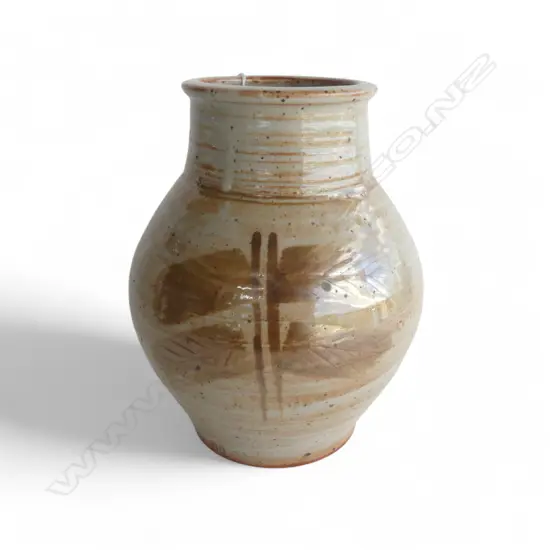 PETER STICHBURY WAX RESIST VASE SHINO H. 230MM