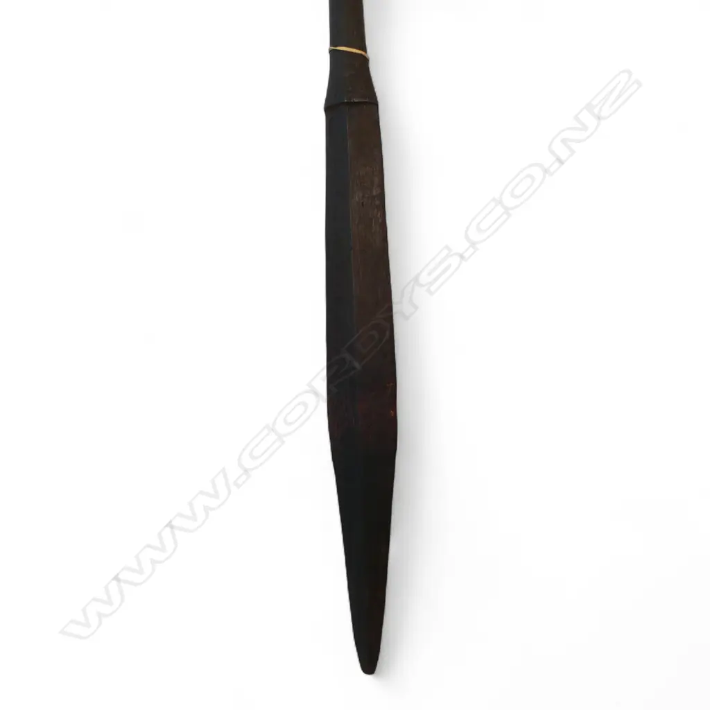 OLD PACIFIC ISLAND? LONG CLUB L.1145mm DIAMOND SECTION BLADE, 19thC OR EARLIER Image 1++