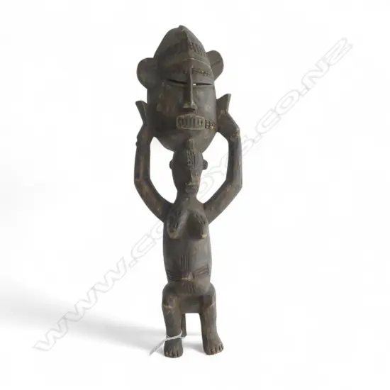 An African carved wood figure