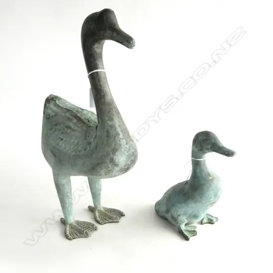 BRONZE GOOSE, H.380 & DUCK, 190mm