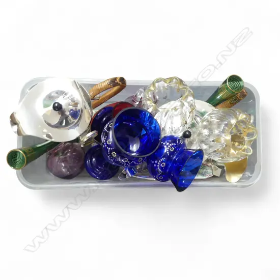 EP TEA SET, VINTAGE GLASS ETC