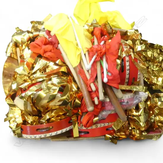 CHINESE PERFORMING TAMBORINES & CYMBAL