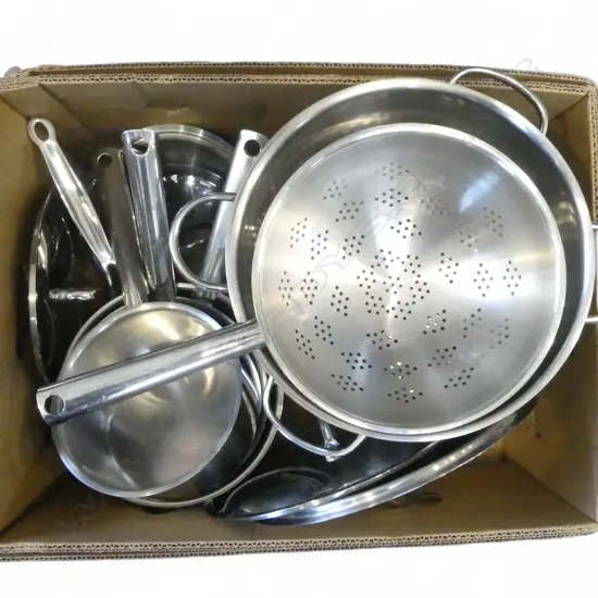 ASST. CUISINART STAINLESS STEEL POTS & PANS ETC