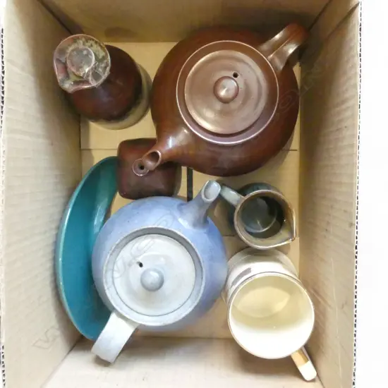 ASST. CERAMICS; 2 WAIMEA POTTERY TEAPOTS ETC
