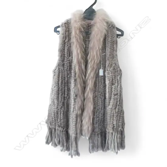 SHAVED RABBIT & RACOON FUR JACKET