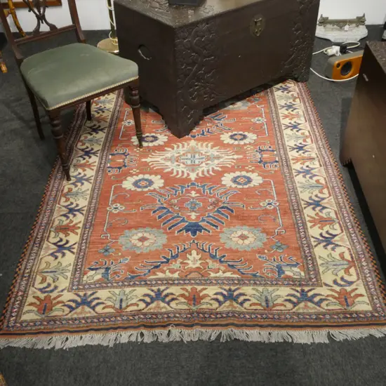 HAND KNOTTED ALL WOOL RUG 1830x1330mm