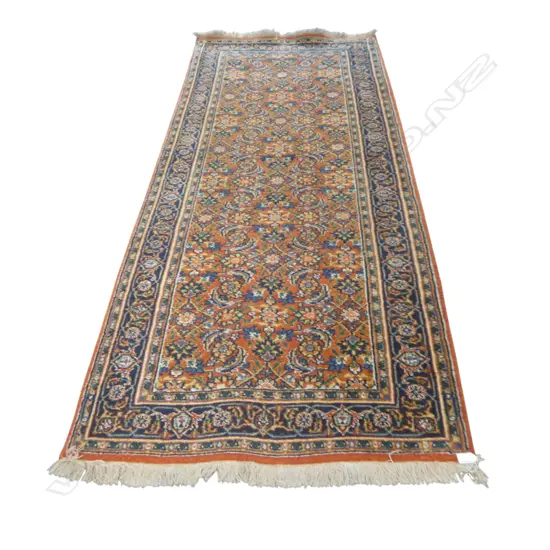 HAND KNOTTED WOOL PILE RUNNER 2300x840mm