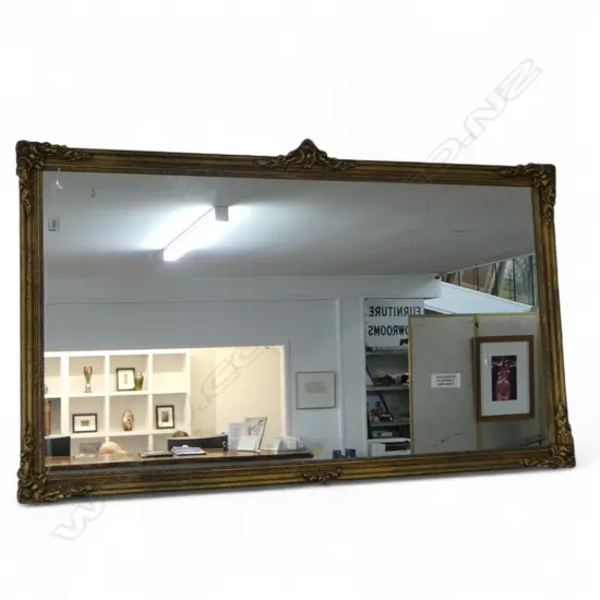 LARGE OBLONG GILTFRAMED MIRROR L1310 H760MM
