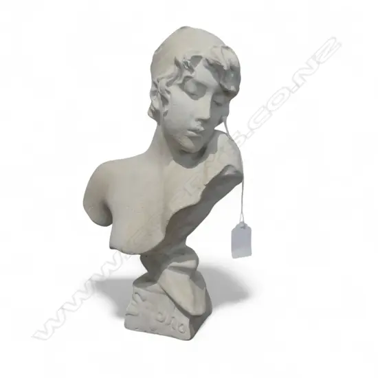 VINTAGE PLASTER BUST OF SAPHO H300MM