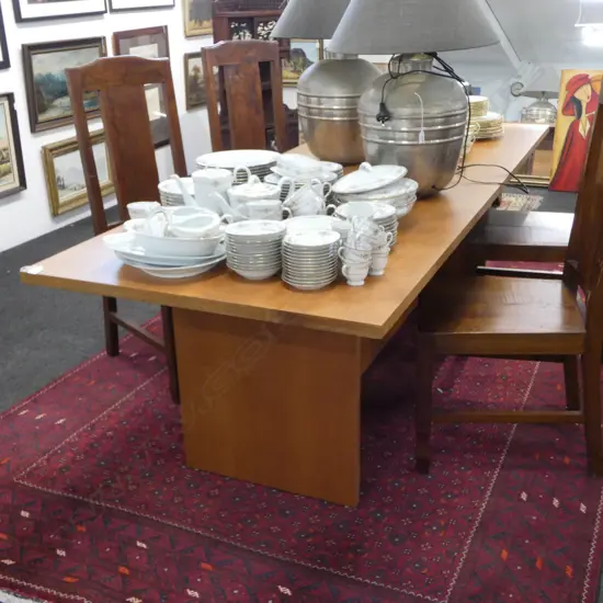 REWAREWA DINING TABLE, STRETCHER BASE 2400x900x725mm