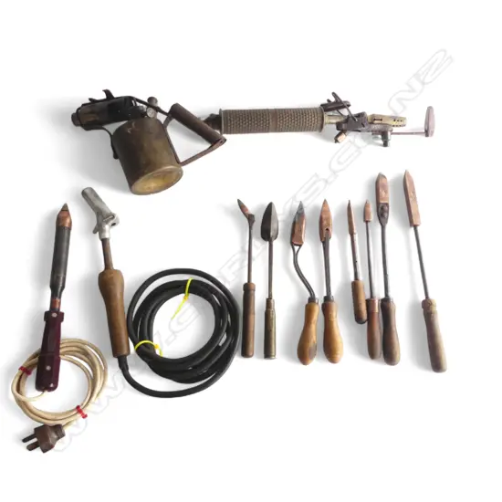 ASST. VINTAGE SOLDERING TOOLS etc