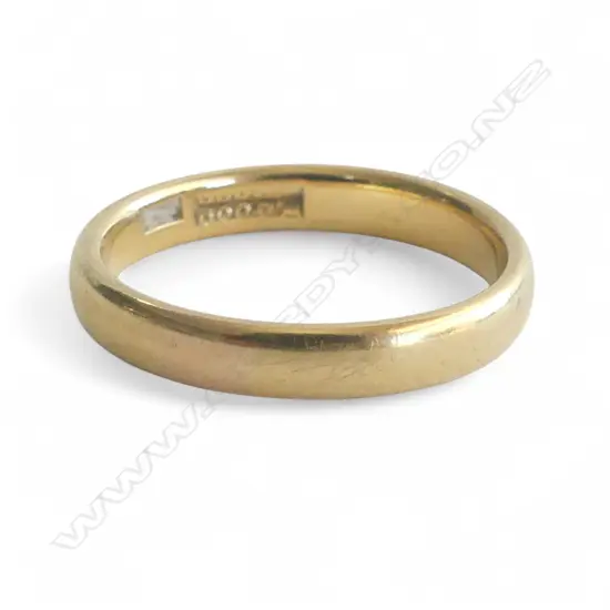 18CT GOLD BAND 4.09gms