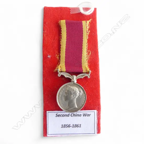 SILVER MINIATURE MEDAL ? with ribbon 
