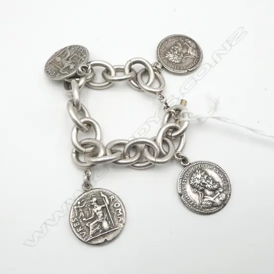 SILVER COIN BRACELET