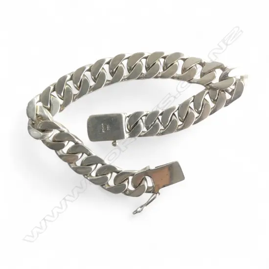 925 SILVER BRACELET, L.210mm 45.2gms