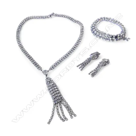 DIAMANTE NECKLACE/BRACELET/EARRINGS