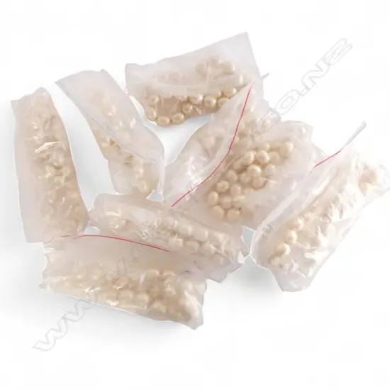 8 STRANDS 20mm IMITATION PEARLS, NEED STRING/CLASP, 1760gm