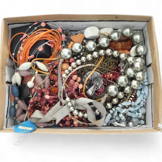 ASST. COSTUME JEWELLERY; NECKLACES ETC