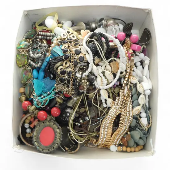 ASST. COSTUME JEWELLERY; NECKLACES ETC