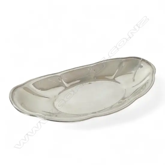STERLING SILVER DISH W.310mm, 424gms