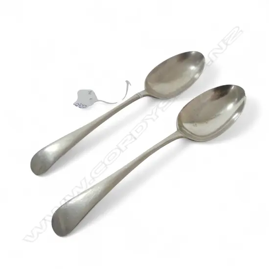 2 STG SILVER SPOONS, SHEFFIELD 1907, 100gms