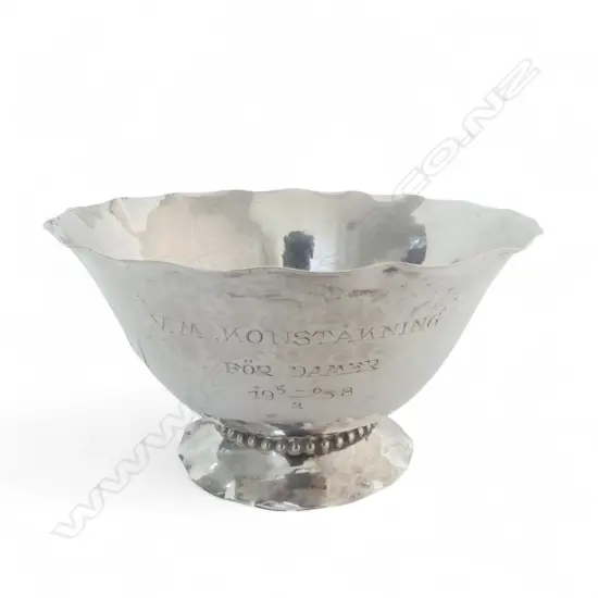 SWEDISH 800 SILVER DISH 90mm dia 48gms