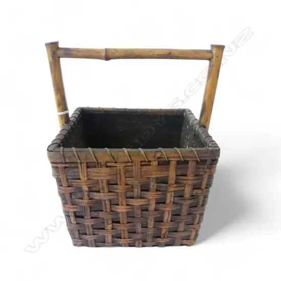 JAPANESE BAMBOO & WICKER HANAKAGO BASKET 280mm