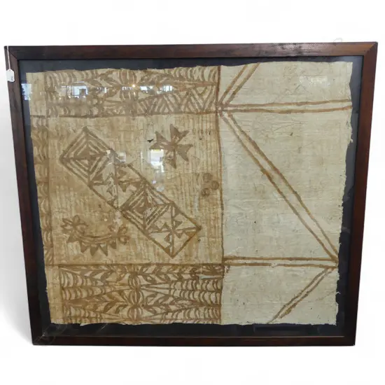 FRAMED TAPA CLOTH 960x1090mm