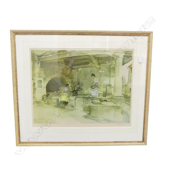 RUSSELL FLINT PRINT, SIGNED 460x590mm