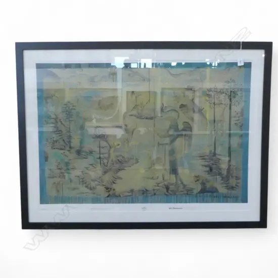 BILL HAMMOND, JINGLE JAM MORNING, LG FRAMED BOOK COVER PRINT, CHRISTCHURCH ART GALLERY, 2008, 870x580mm