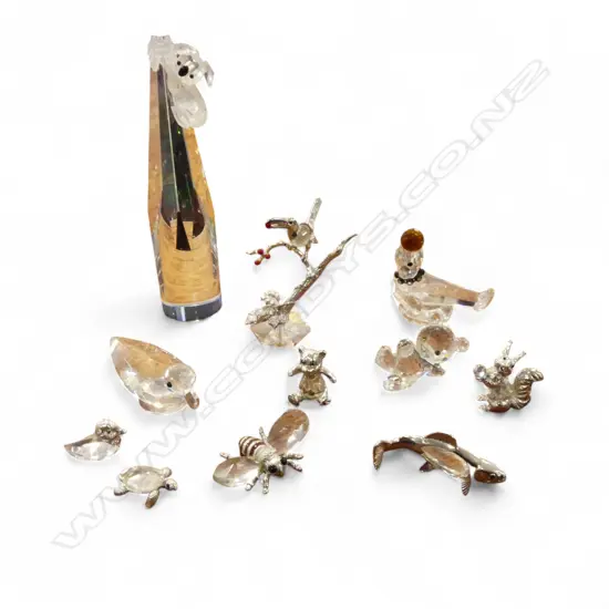 11 CRYSTAL ANIMALS; SWAROVSKI ETC (KOALA H.150mm)