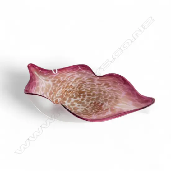 PINK & GOLD MURANO BOWL W.325mm
