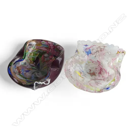 2 MURANO GLASS BOWLS L.195mm