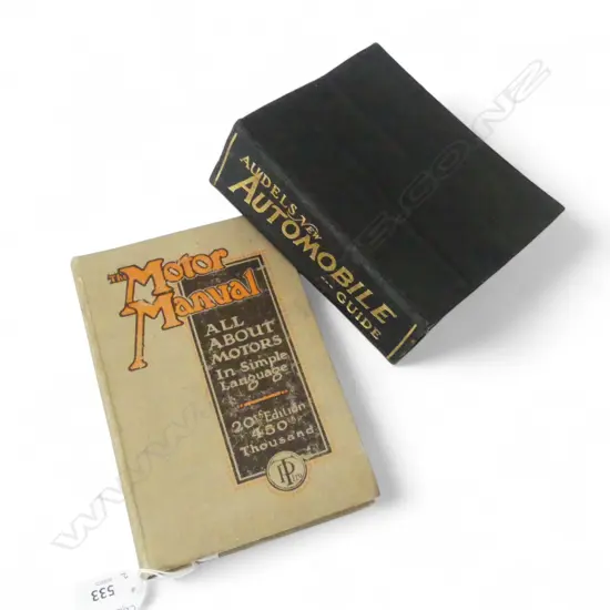 2 VINTAGE AUTOMOTIVE MANUALS 