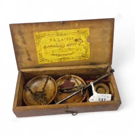 ANTIQUE SCALES, BOXED