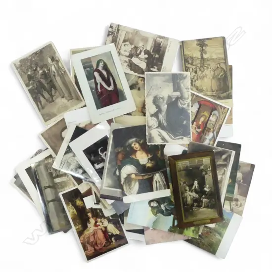 75+ OLD POSTCARDS MOSTLY EUROPEAN ART SCENES ETC  