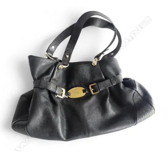MULBERRY BLACK LEATHER BAG