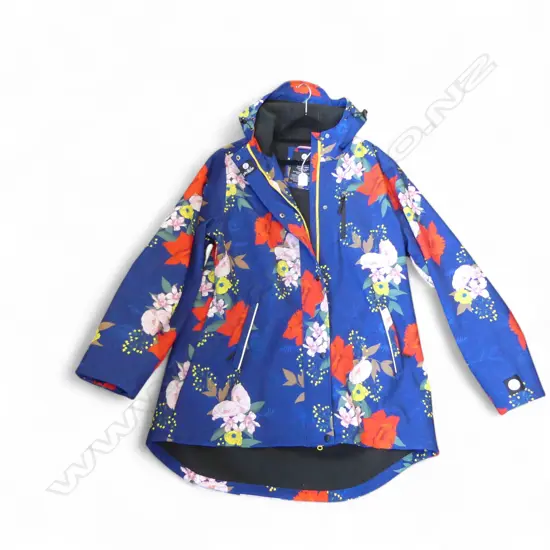 SCRIBBLER BRAND WOMEN'S MULTI COLOURED FLEECE LINED JACKET, SIZE XL