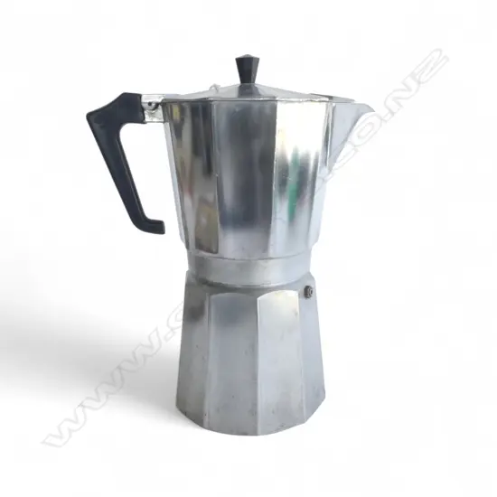 LARGE VINTAGE ITALIAN ‘ALIMENTI’ STOVETOP ESPRESSO MAKER, H.285MM