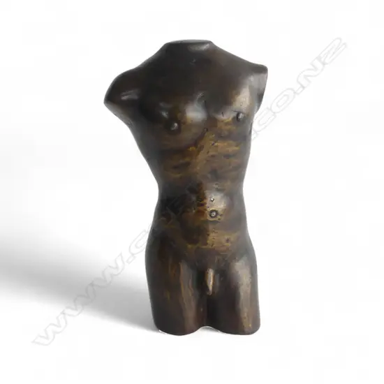 CLASSIC STYLE BRONZE MALE TORSO
