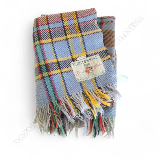 VINTAGE 'CENTENNIAL RUG HAND WOVEN CANTERBURY NEW ZEALAND CENTENNIAL DISABLED SERVICEMENS PRODUCTS'