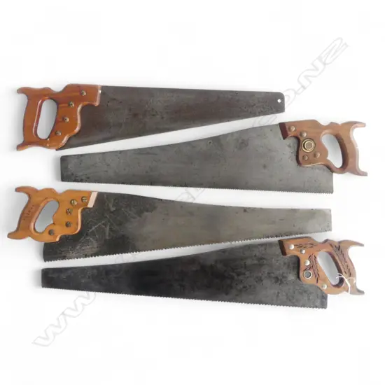 4 VINTAGE SAWS L.790mm