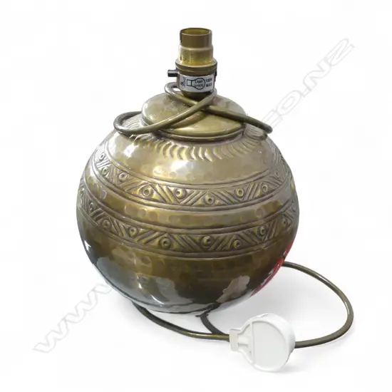 BRASS ORB TABLE LAMP H.235mm