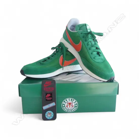 BOXED PAIR NIKE x STRANGER THINGS AIR TAILWIND QS HH SHOES, EURO SIZE 42.5